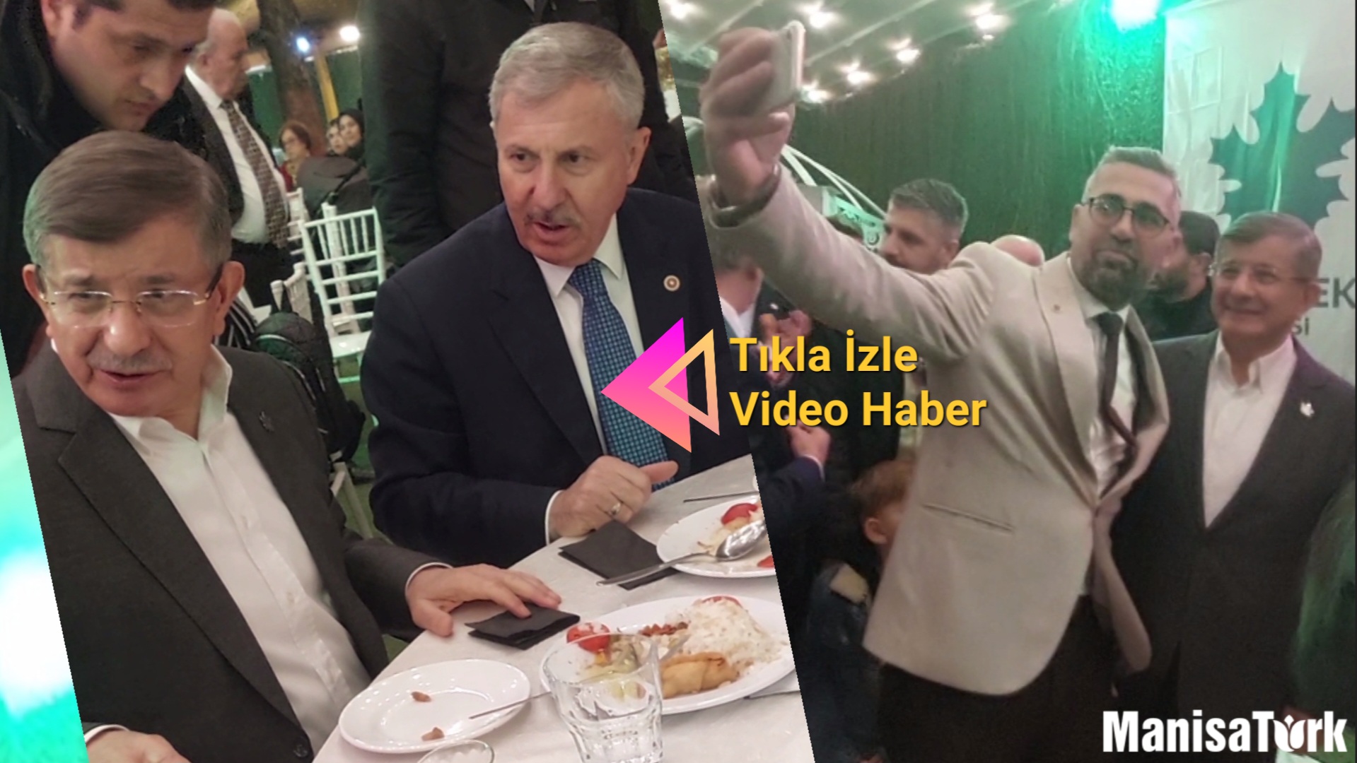 Davutoğlu Manisa’da: AK Parti, MHP ve CHP tabanından Özdağ için oy istedi!