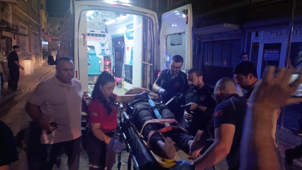 Araması olan şahsın, gözaltına alınacağı sırada kaçışı kamerada