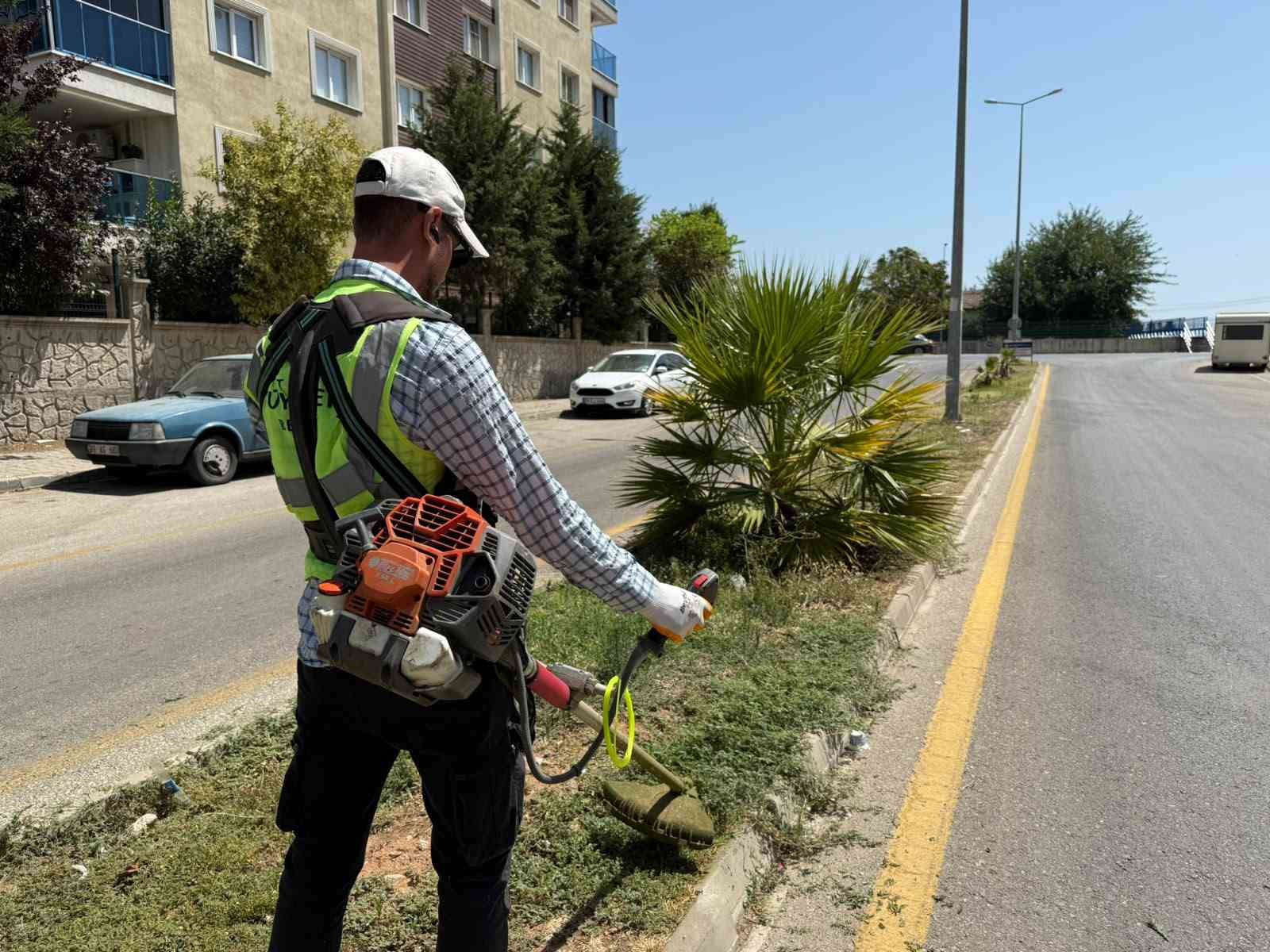 Aydın Büyükşehir’den Çeştepe’de park ve yeşil alanlara bakım