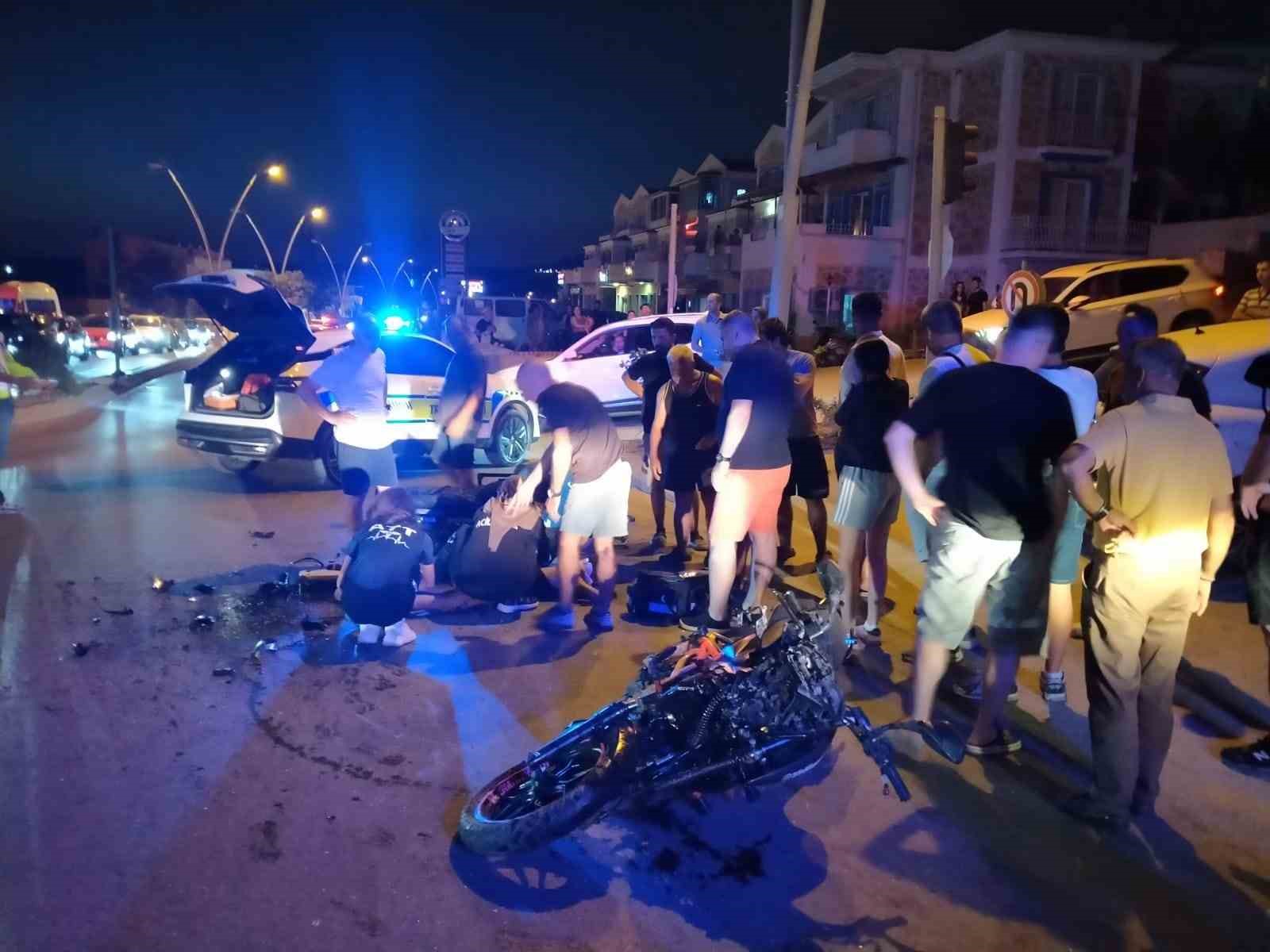 Datça’da trafik kazası: 1 yaralı