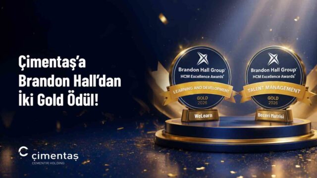 EGE BÖLGESİ’NİN İLK ÖZEL ÇİMENTO ŞİRKETİ ÇİMENTAŞ, İNSAN VE GELİŞİM ODAĞINDA HAYATA GEÇİRDİĞİ İKİ UYGULAMAYLA BRANDON HALL GROUP EXCELLENCE AWARDS KAPSAMINDA İKİ GOLD ÖDÜL KAZANDI.