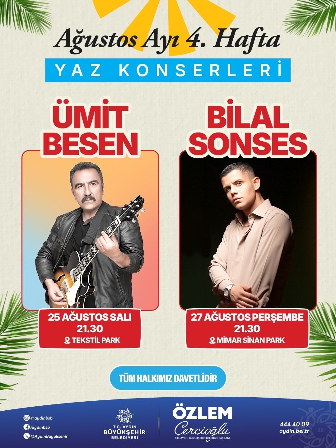 Aydın’da yaz konserleri coşkusu devam ediyor