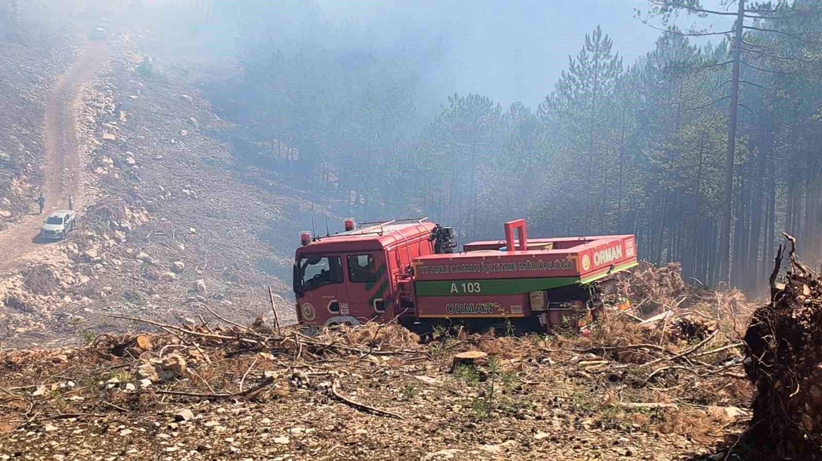 Menteşe Yılanlı yangını kontrol altına alındı