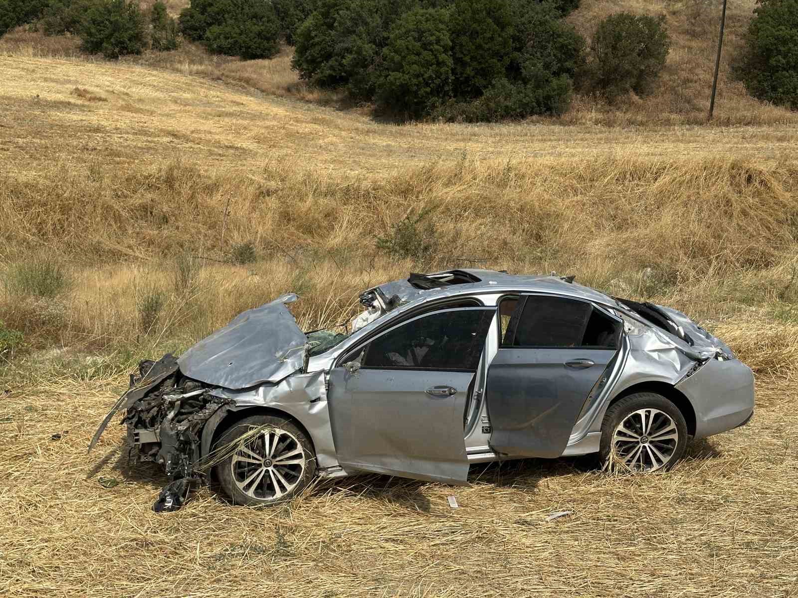 Uşak’ta otomobil takla attı: 1 ölü
