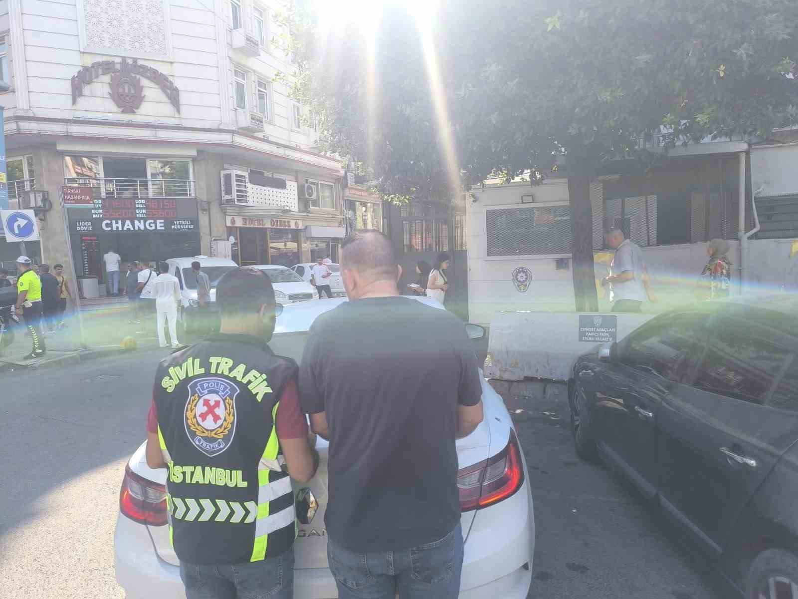 Fatih’te trafikte makas atan sürücüye 96 bin TL ceza