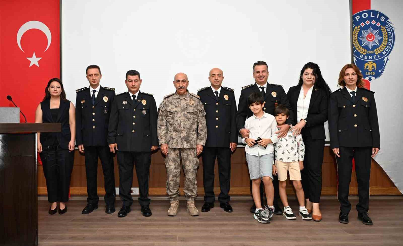 Muğla emniyetinde rütbe terfi töreni