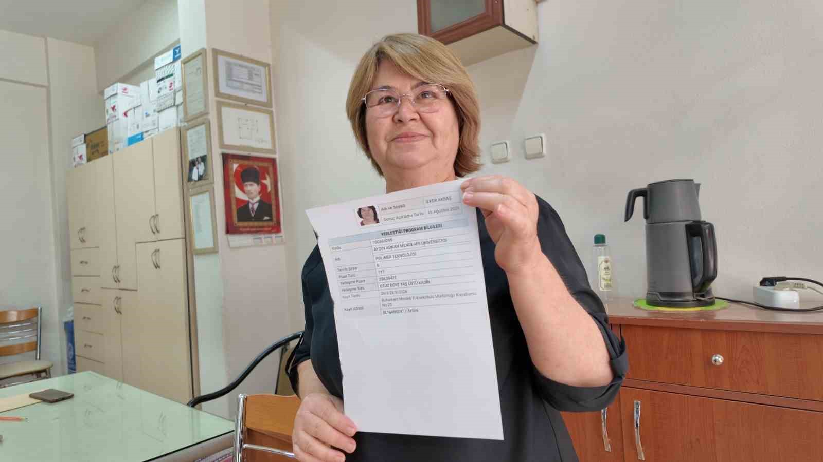 Aydın’da 66 yaşında üniversiteyi kazandığı gün, evlat acısı yaşadı