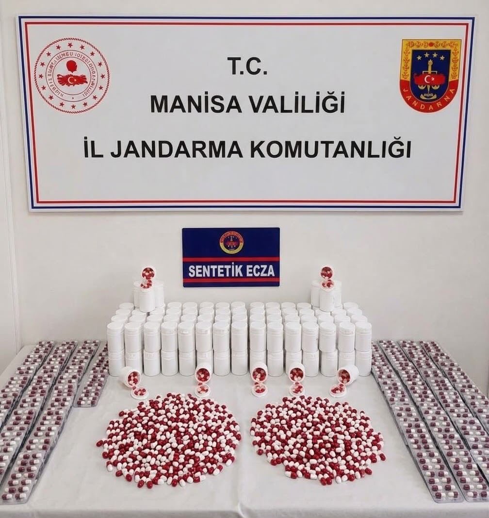 Manisa’da 11 bin 214 adet sentetik hap ele geçirildi