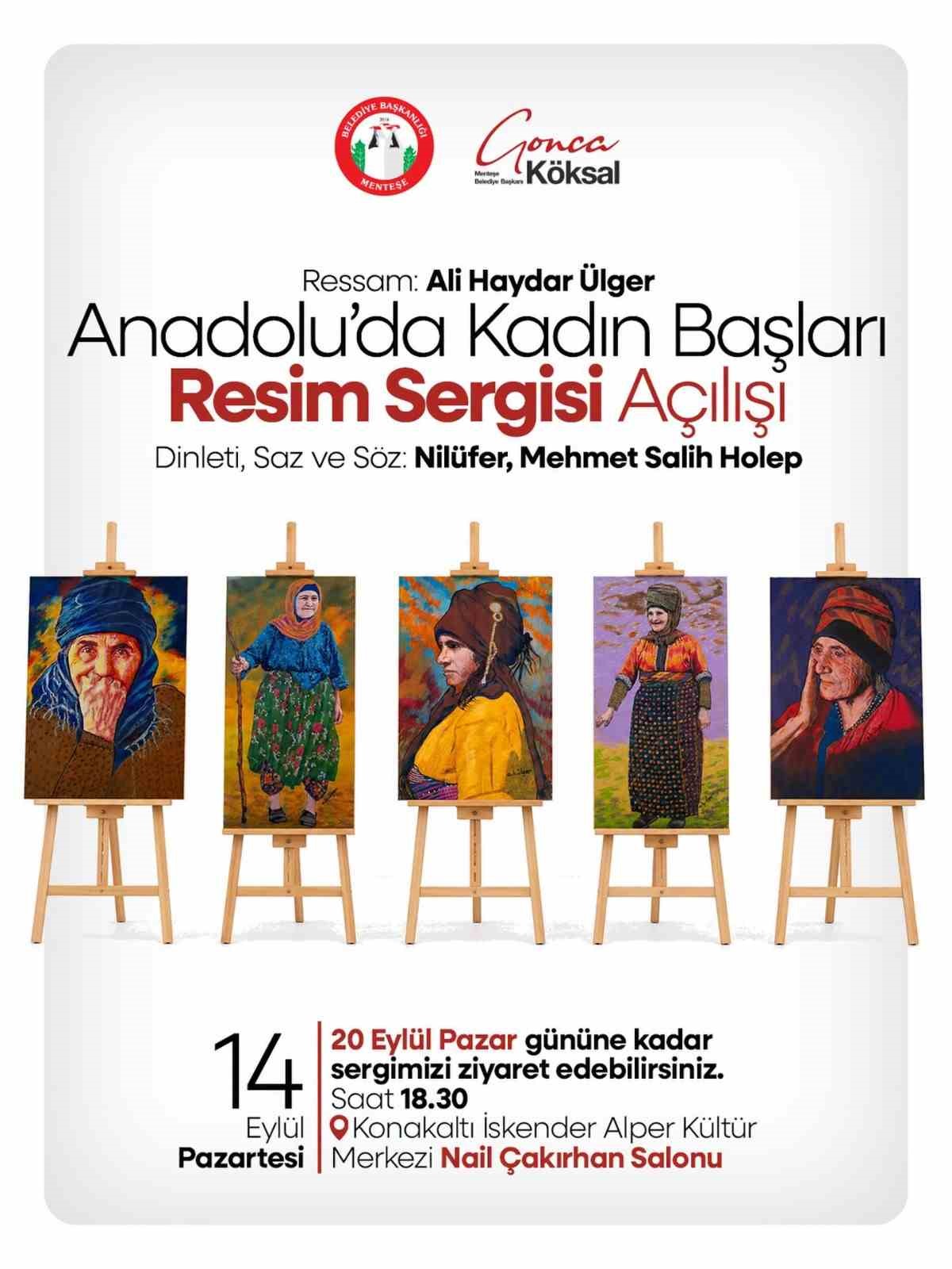 Anadolu’nun kadın hafızası Menteşe’de tuvale yansıyor
