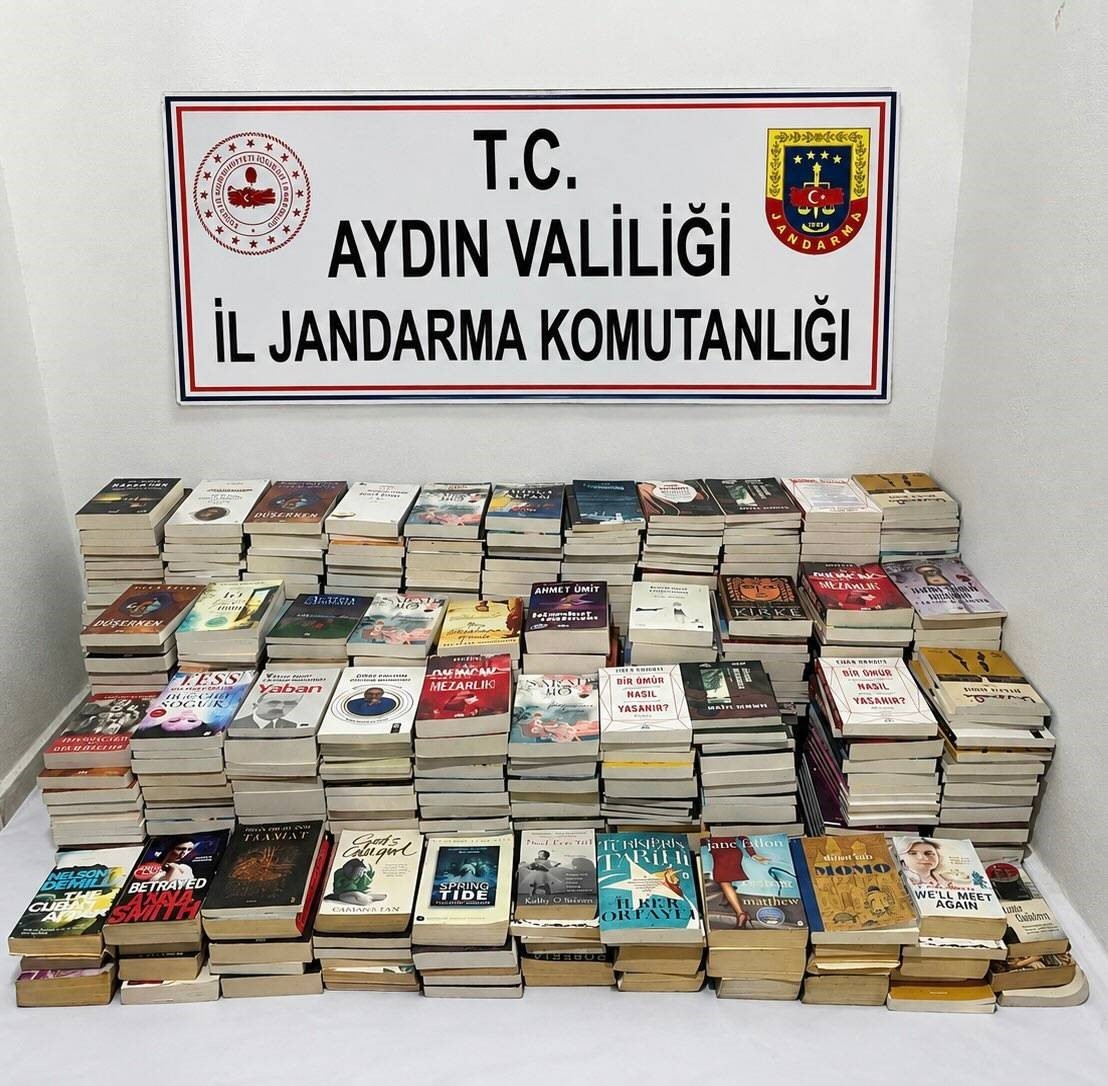 Güzelçamlı’da 658 adet bandrolsüz kitap ele geçirildi