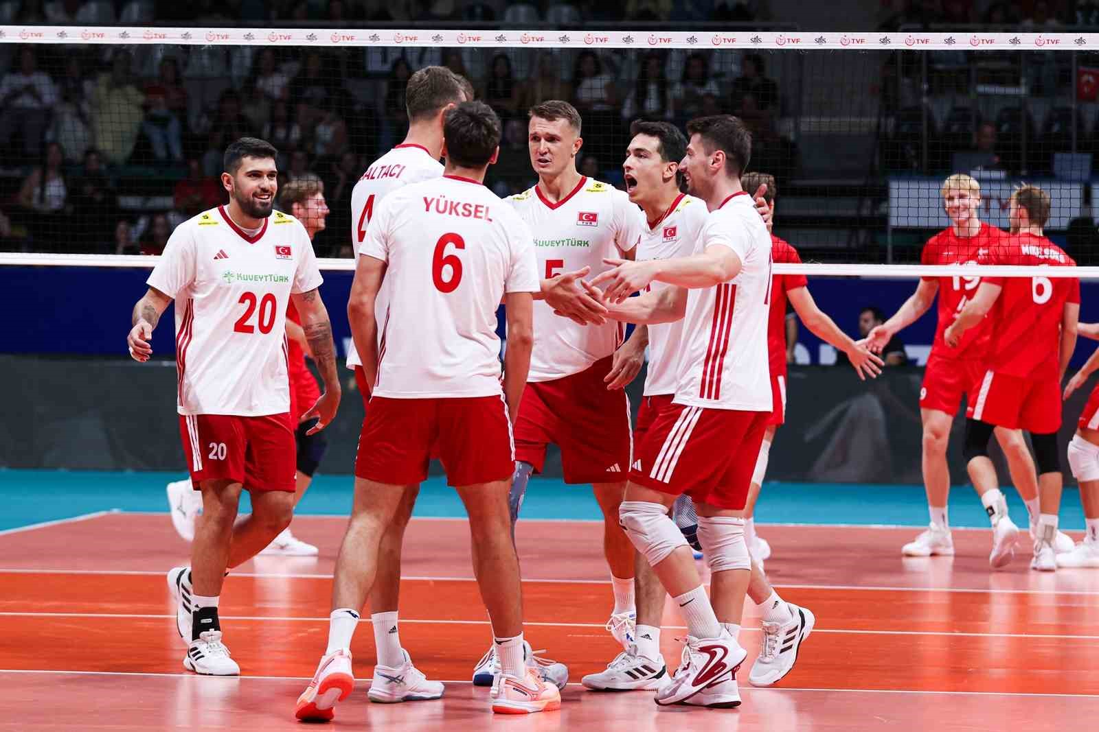 A Milli Erkek Voleybol Takımı, hazırlık maçında Danimarka’yı mağlup etti