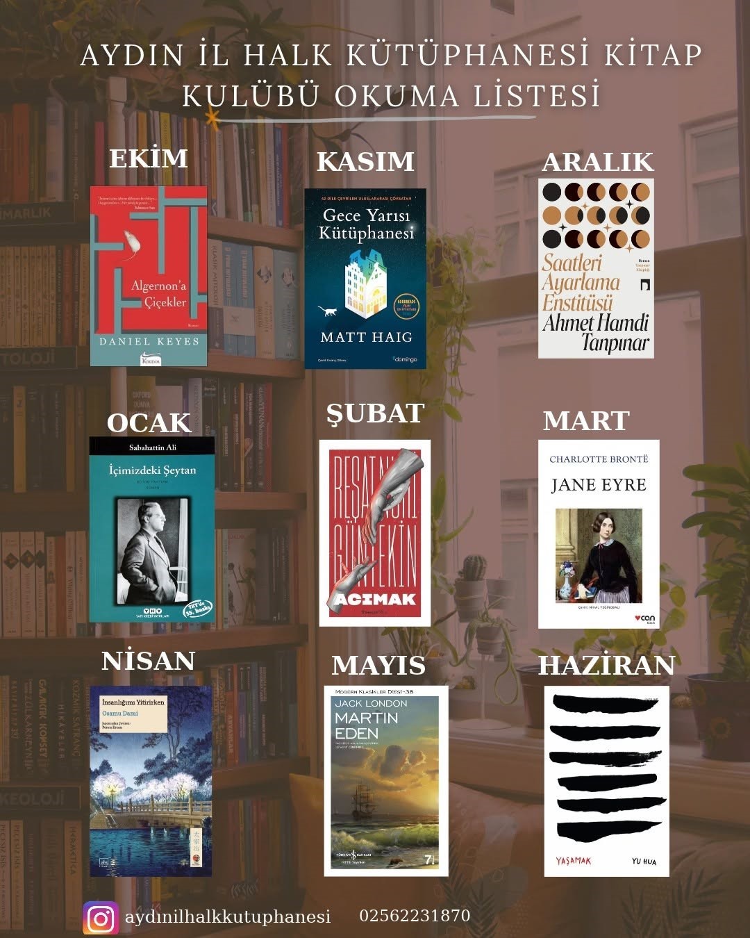 Aydın’da kitap kulübünün yeni okuma listesi belli oldu