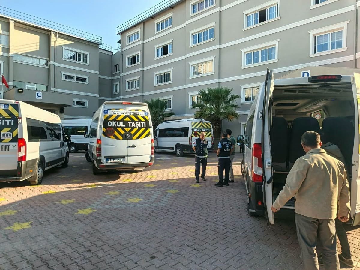 Söke’de öğrenci servisleri denetlendi