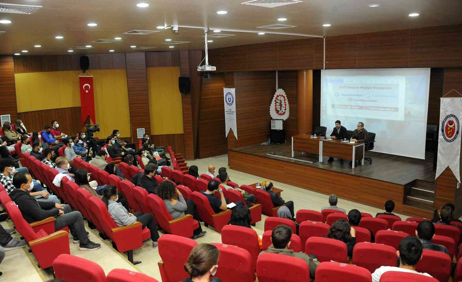 ADÜ Rektörü Aldemir, Veteriner Fakültesi öğrencileri ile bir araya geldi