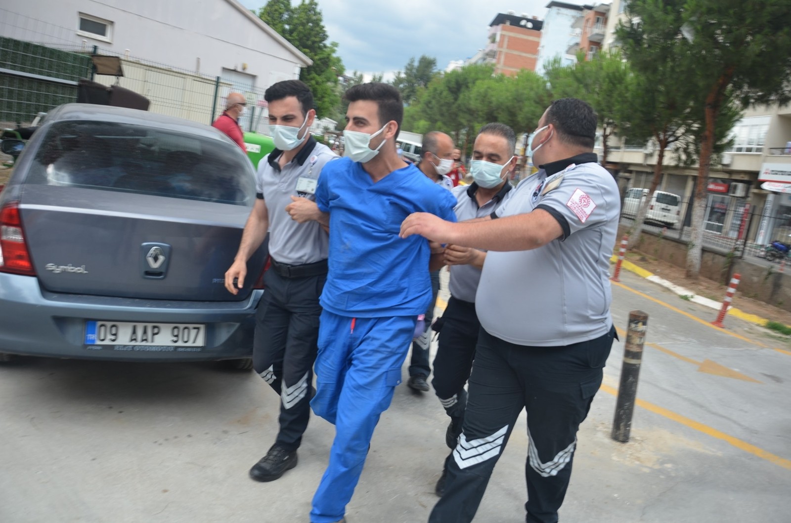 Atatürk Devlet Hastanesi’ndeki tatbikat gerçeği aratmadı