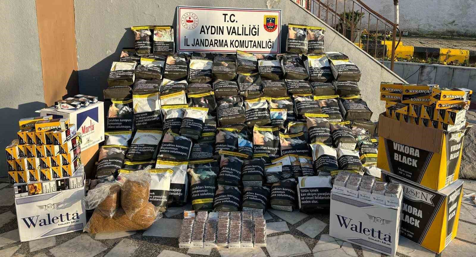 Aydın’da 115 bin adet makaron ele geçirildi