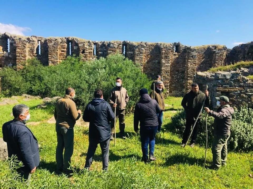 Azap Gölü ve Myus’da doğa yürüyüşü ve rota tespit çalışmaları yapıldı