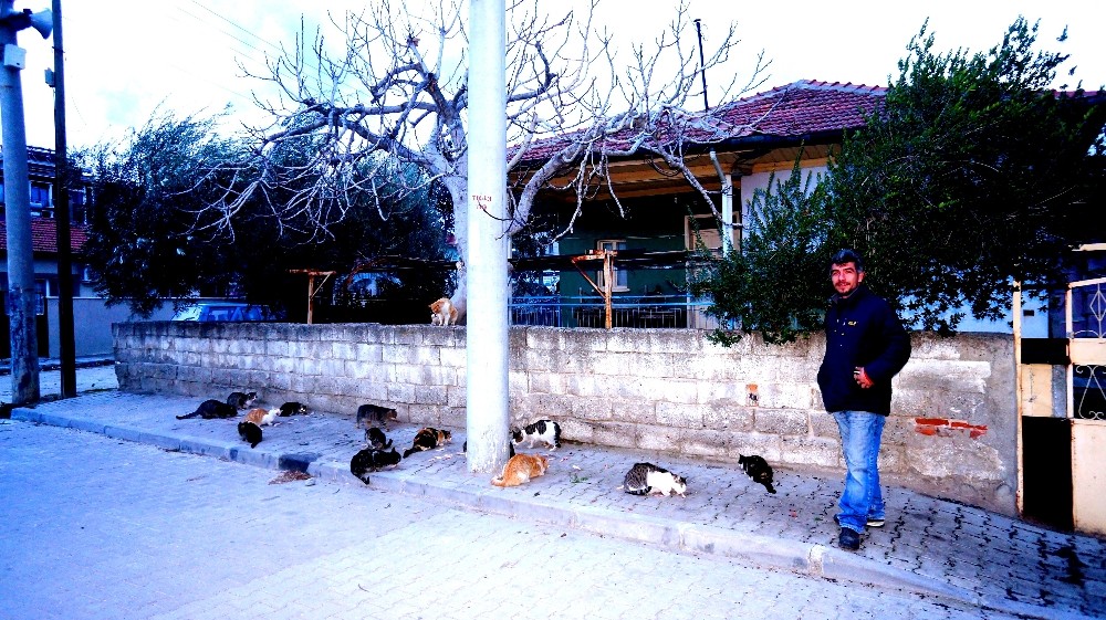 Baba ve oğlunun hayvan sevgisi