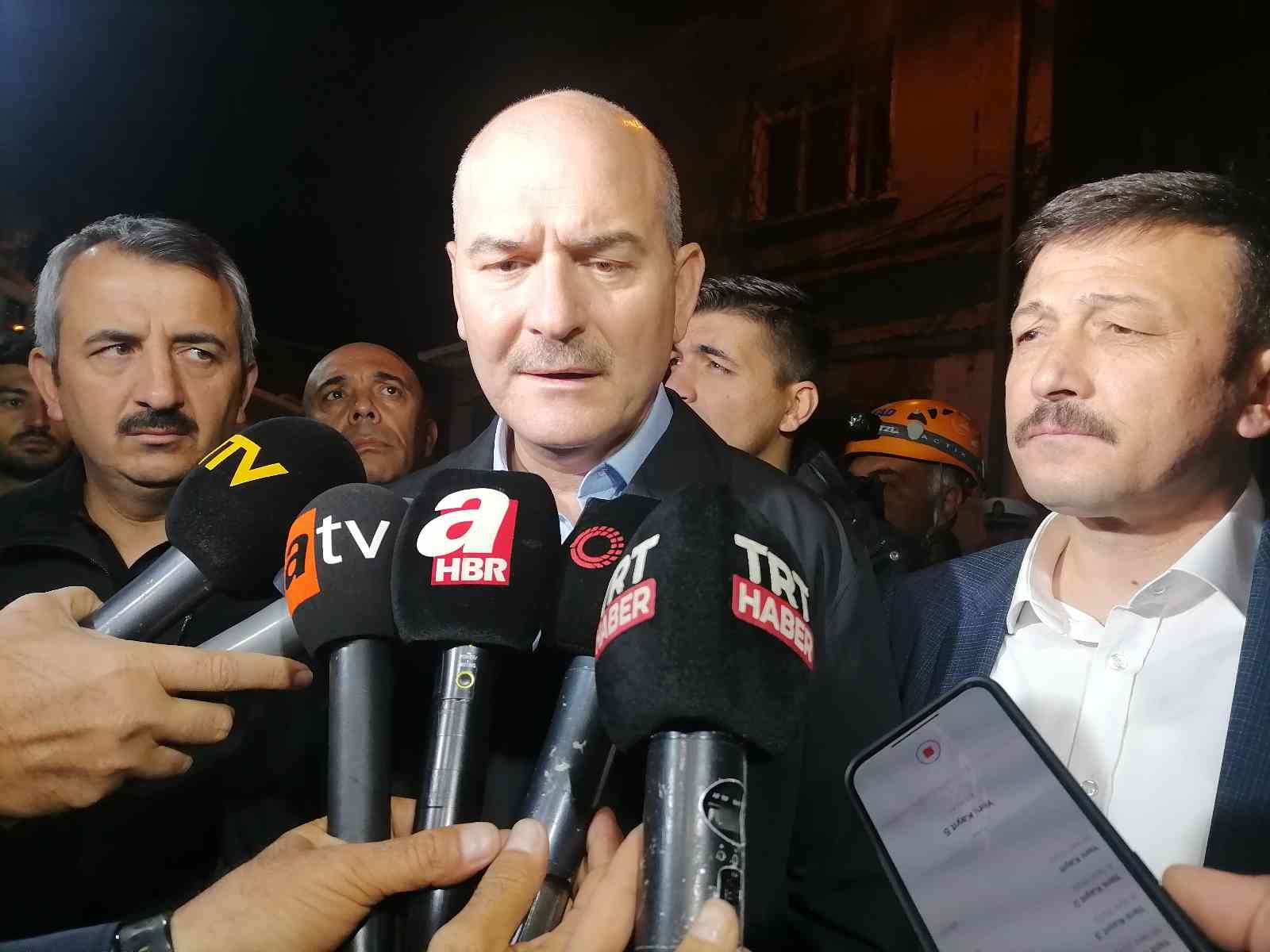 Bakan Soylu’dan deprem açıklaması