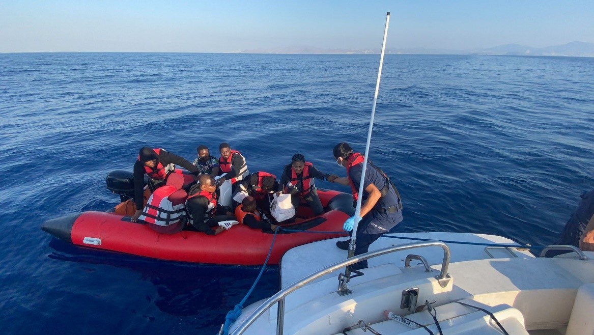 Bodrum’da 26 düzensiz göçmen kurtarıldı