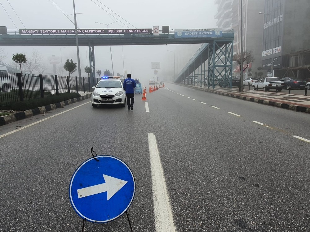 Büyükşehirden Fatih ve Kanuni kavşaklarında bakım çalışması