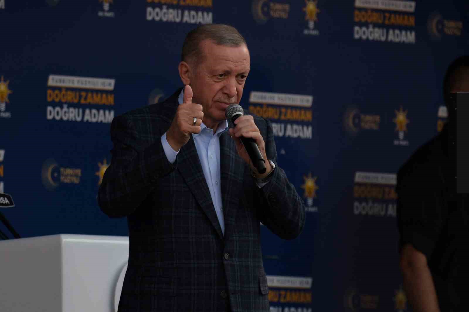 Cumhurbaşkanı Erdoğan: ‘Önümüzü kimse kesemez, yeter ki bu namertlere bu ülke bırakılmasın’