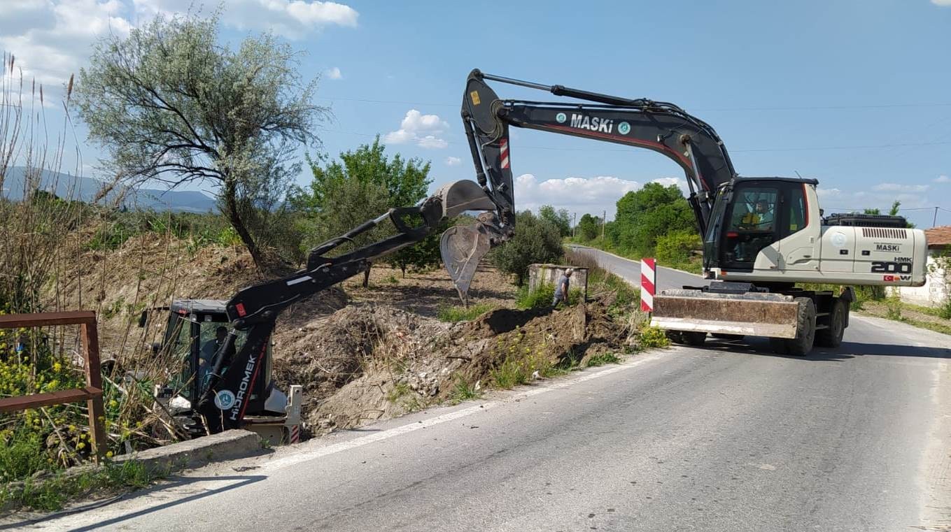 Dereköy Mahallesinde taşkınlara karşı önlem alınıyor