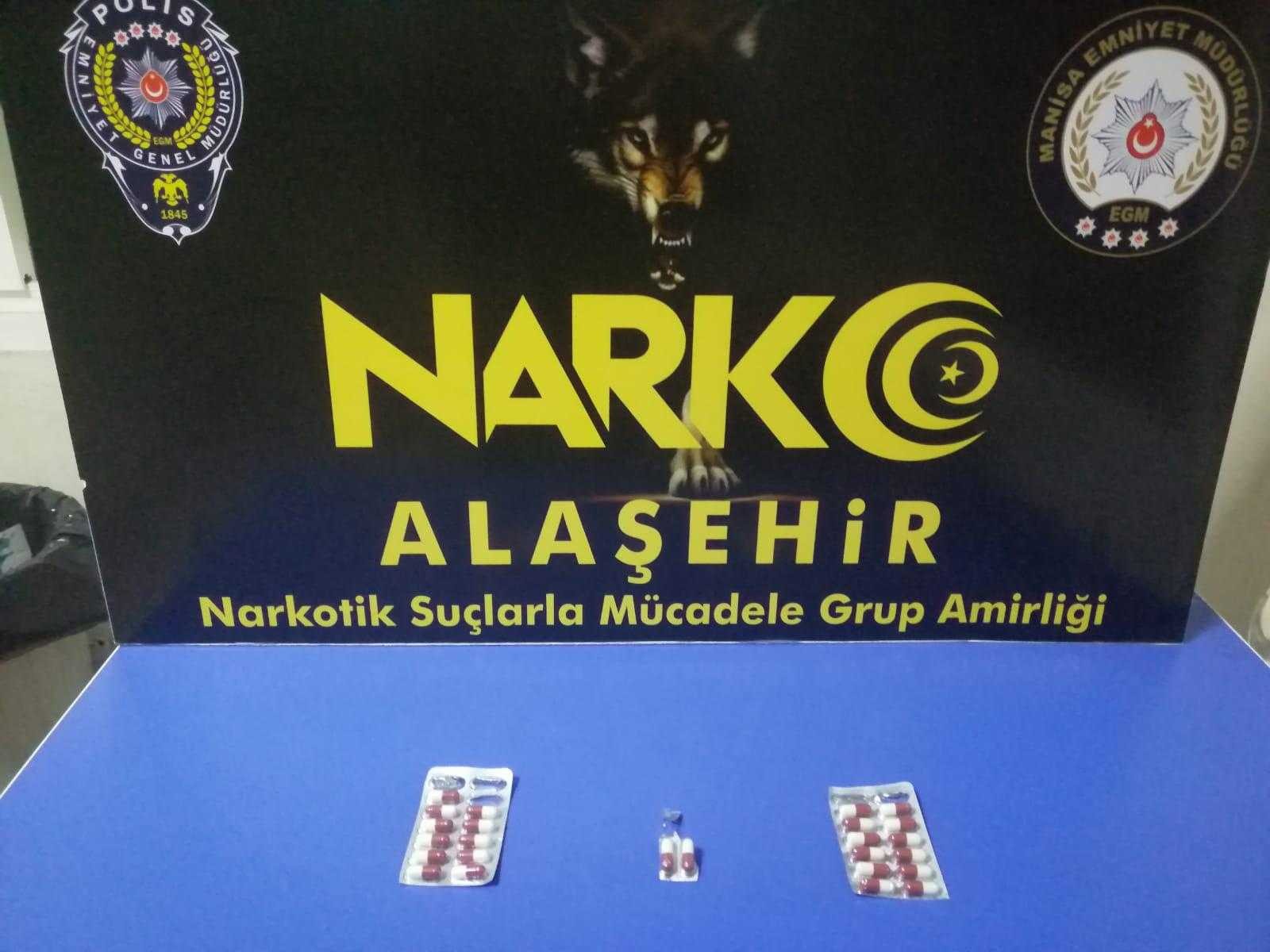 Durdurulan şahsın üzerinden uyuşturucu çıktı