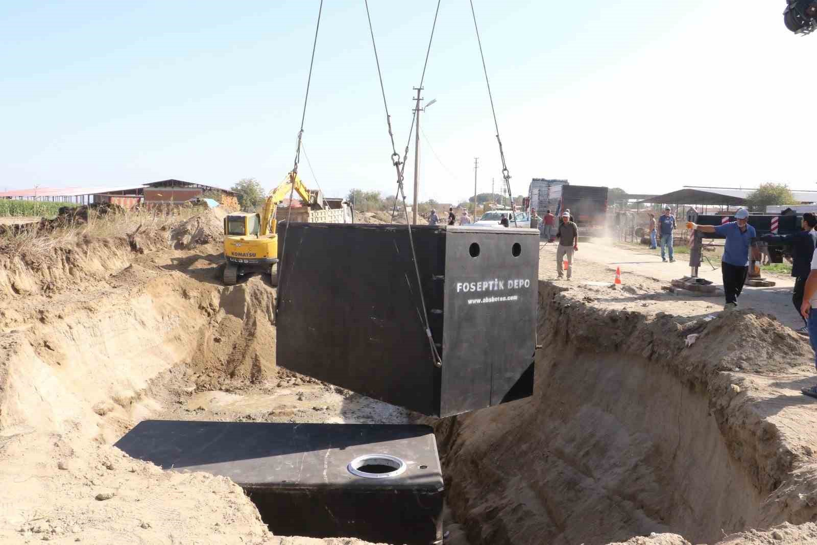 Emirhacılı’ya atıksu depolama sistemi kazandırıldı