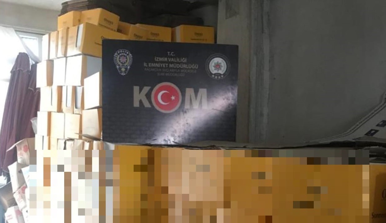 Gümrük kaçağı güneş kremi deposuna baskın