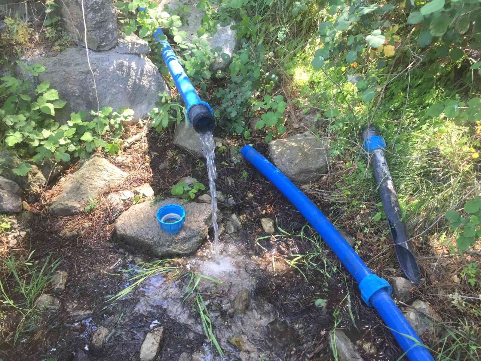 İçme suyu hattından 5 metrelik ağaç kökü çıktı