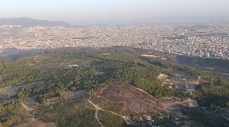 İzmir’de gün ağardı, yangına hava müdahalesi yeniden başladı