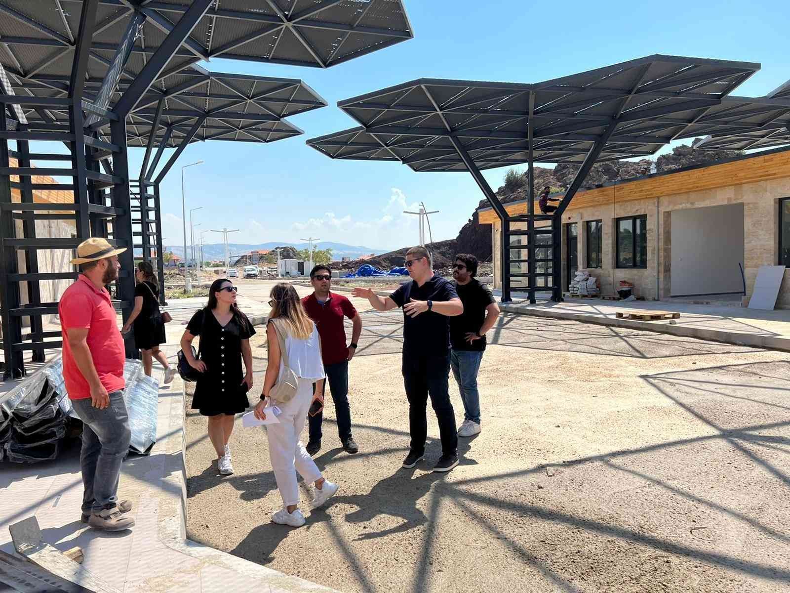 Jeopark ziyaretçi merkezi inşaatında sona doğru