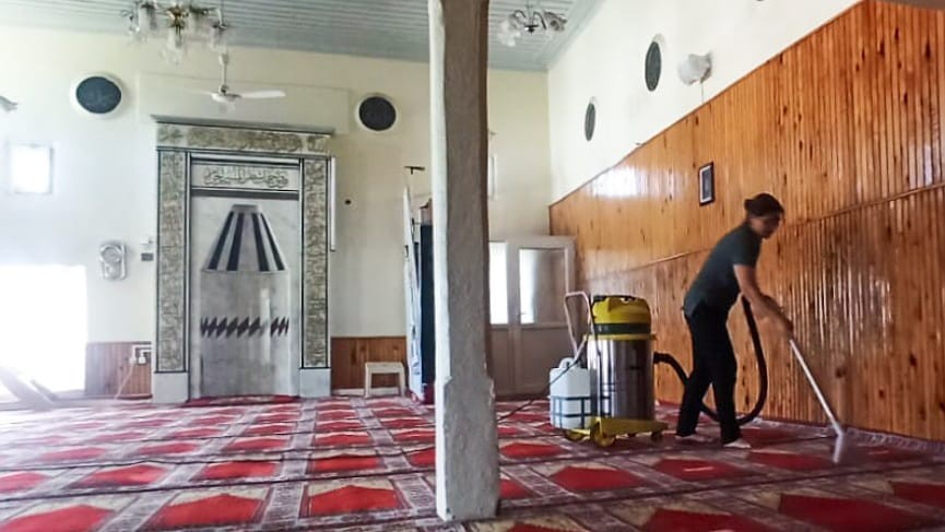 Köşk Belediyesi’nden tüm camilerde kapsamlı temizlik