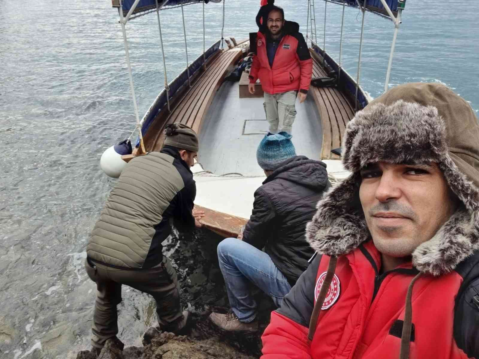 Köyceğiz’de arılı kovan desteklemesine esas tespitler tekne yolculuğu ile tamamlandı