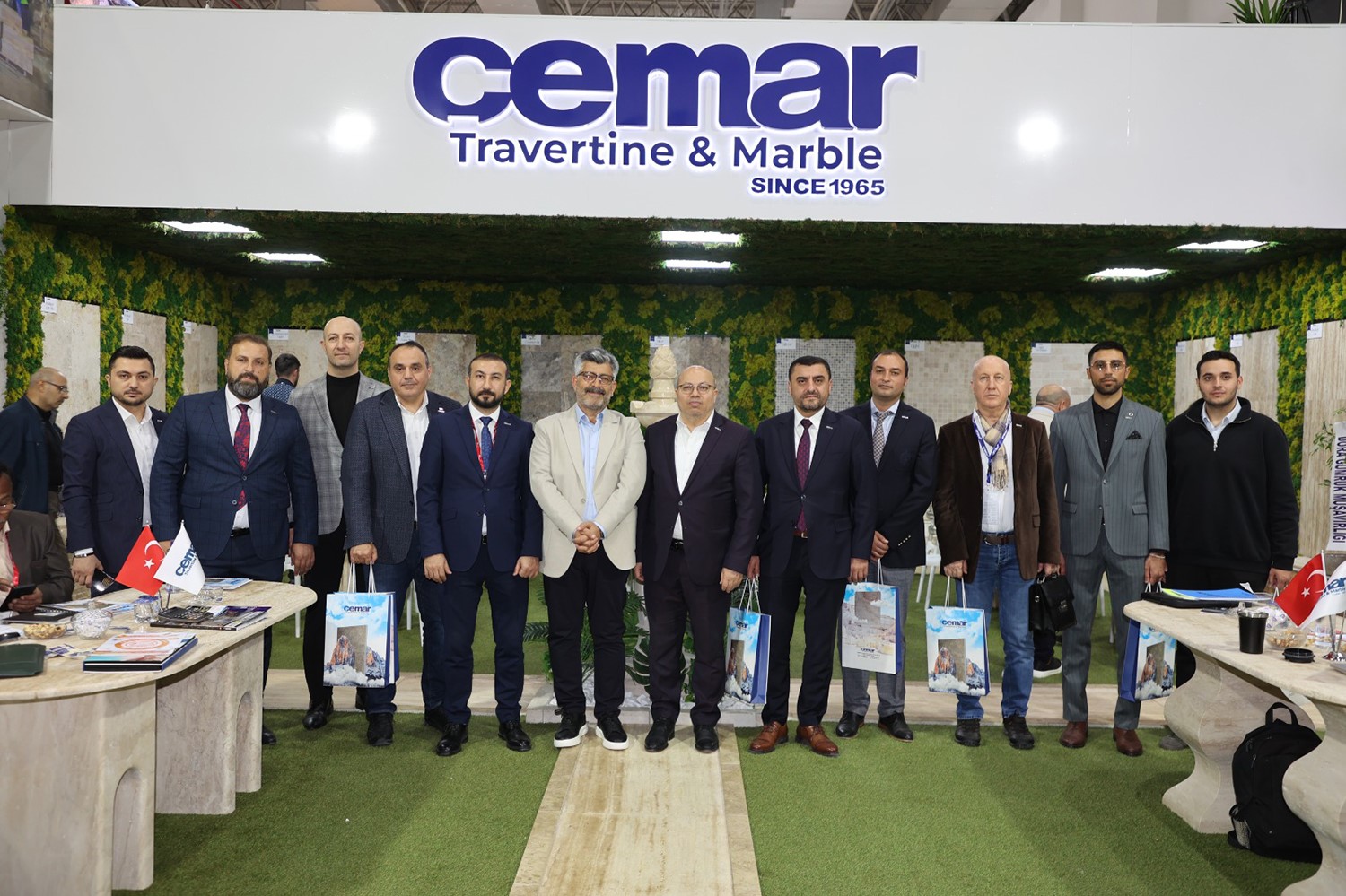 MÜSİAD İzmir’den Marble Fuarı’nda Cemar Mermer’e ziyaret