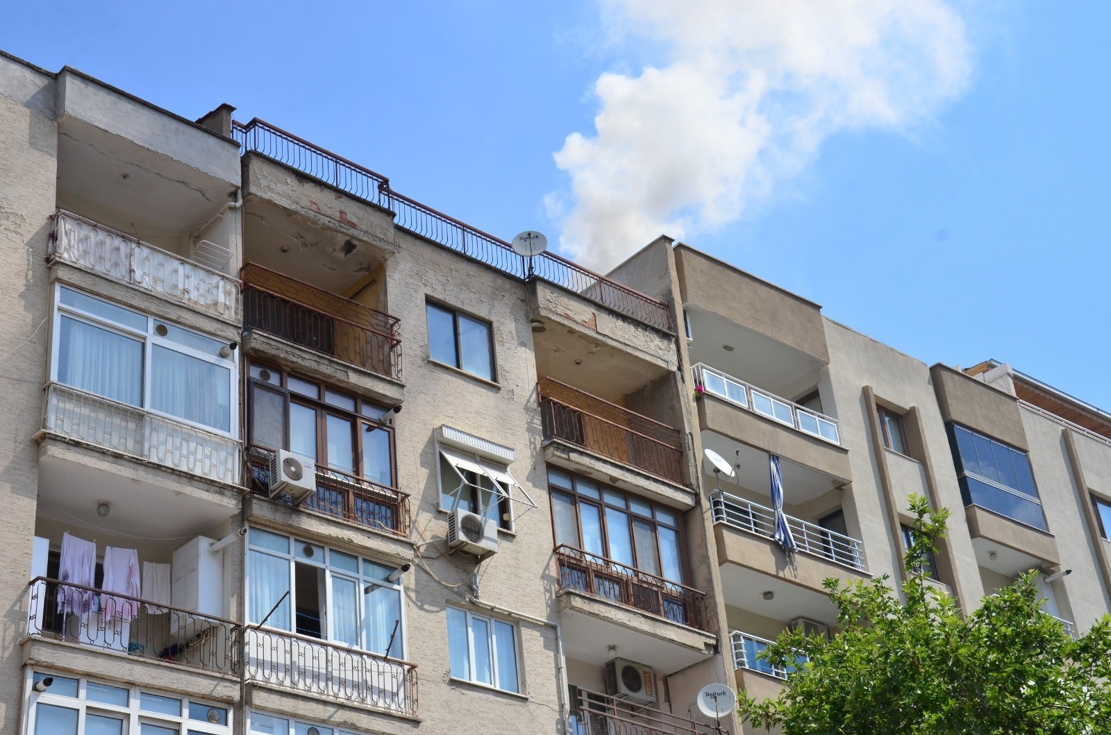 Manisa’da baca yangını korkuttu