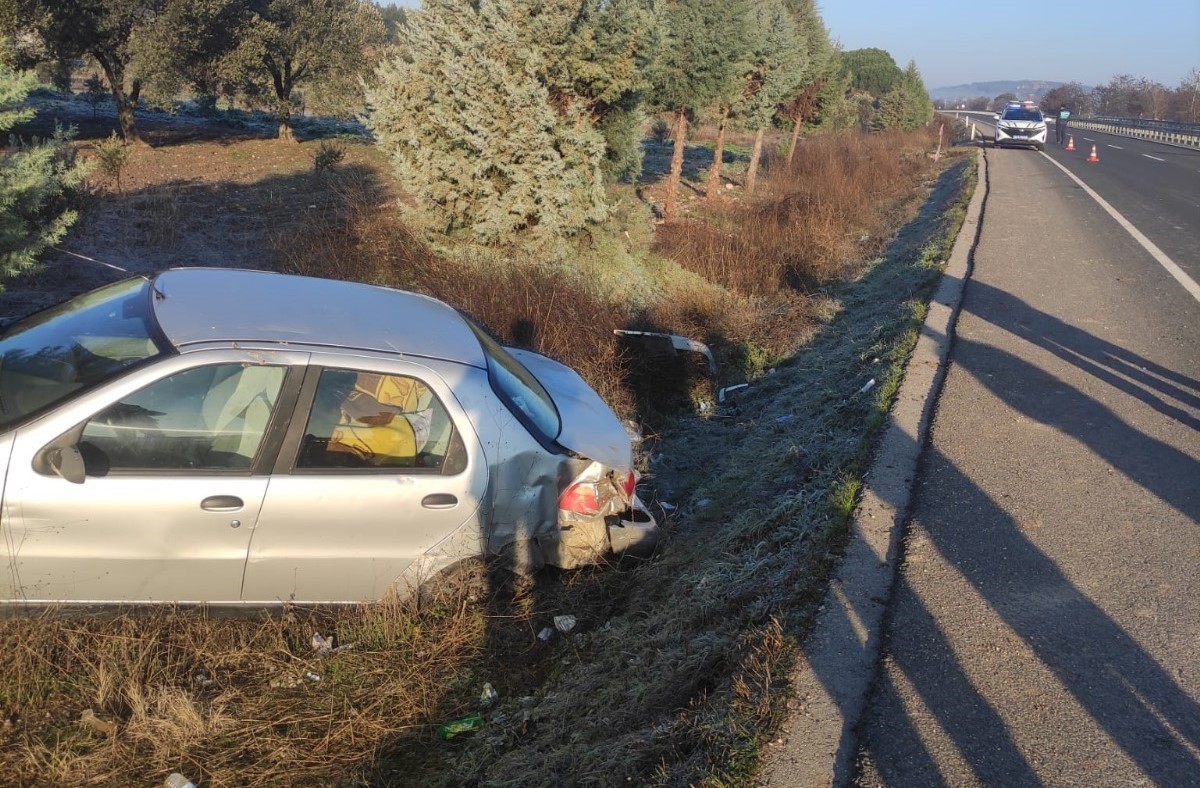 Manisa’da trafik kazası: 1 ölü 1 yaralı