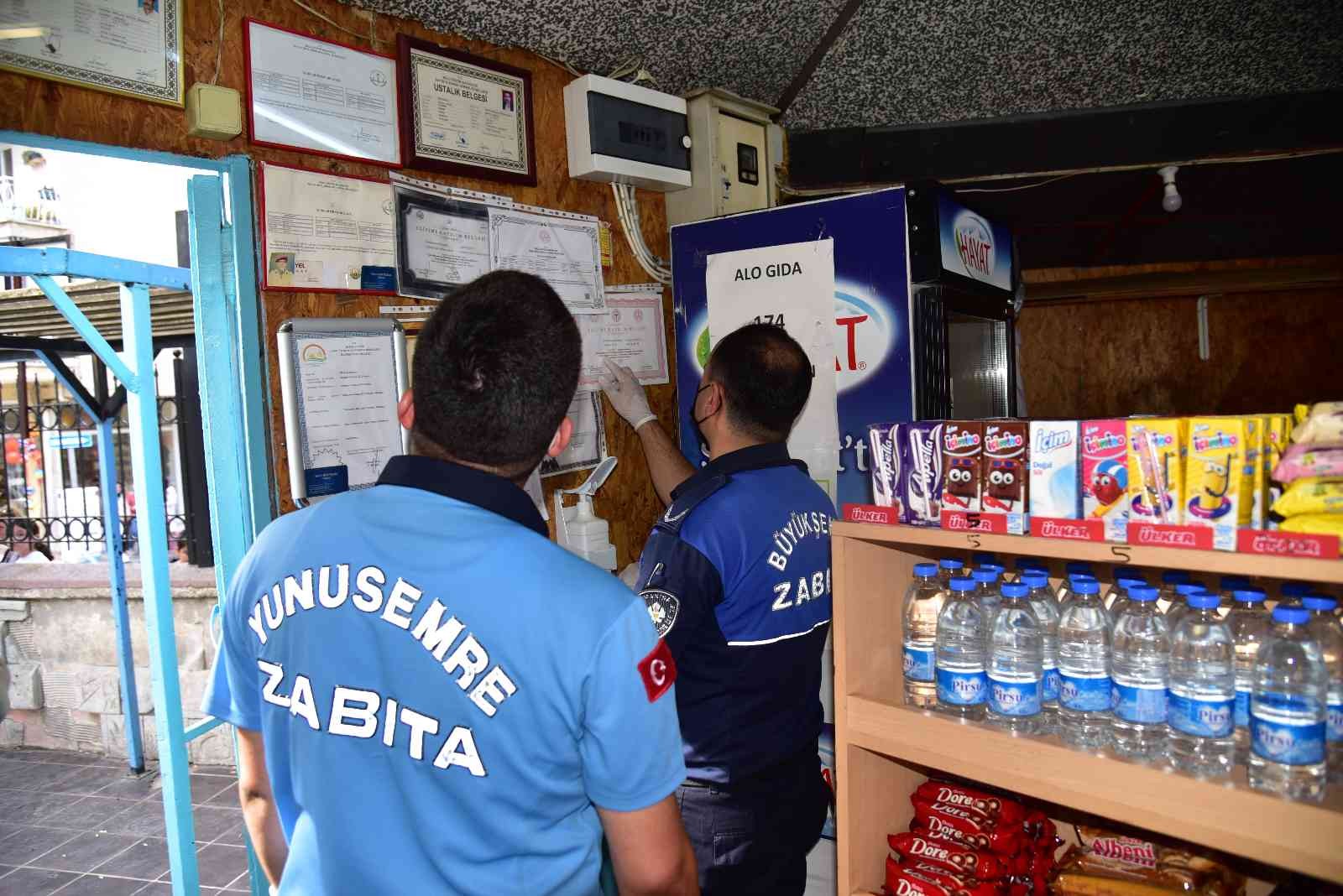 Manisa’da zabıtadan kantin denetimleri