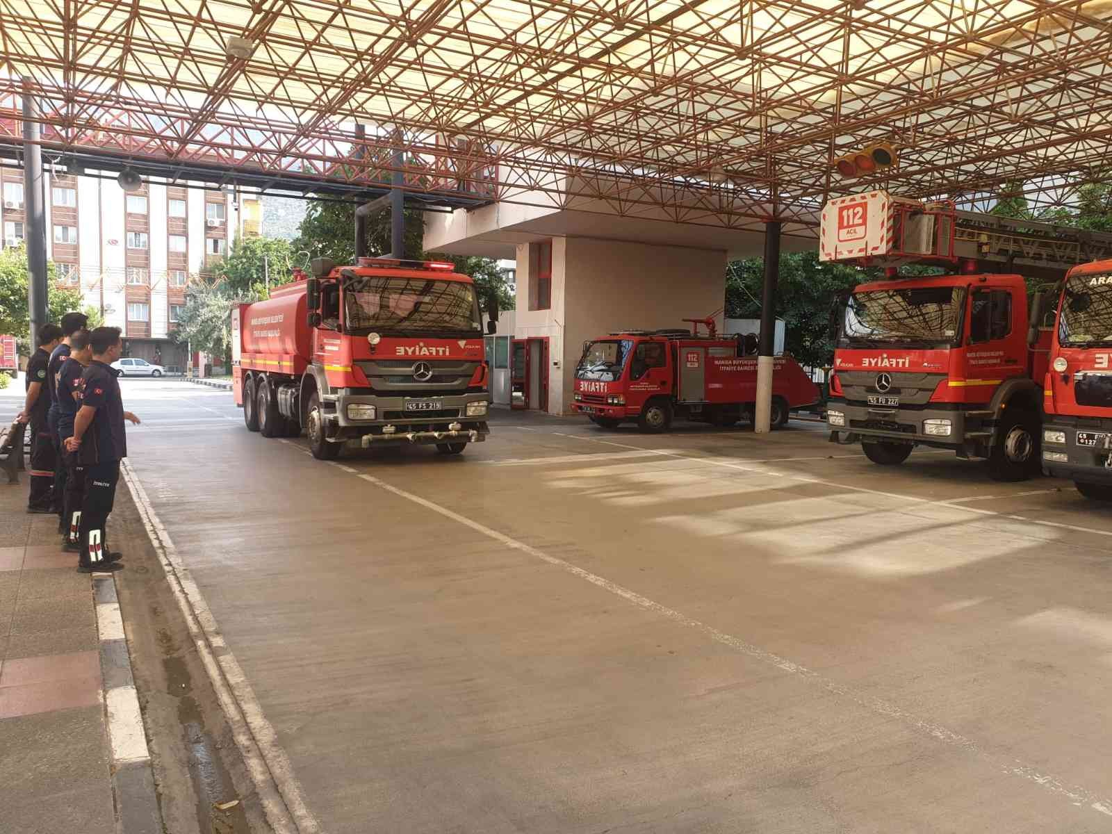 Manisa’dan Muğla’ya itfaiye desteği