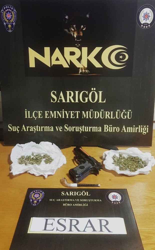 Sarıgöl’de uyuşturucu operasyonu
