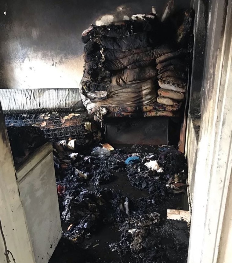 Saruhanlı’da ev yangını