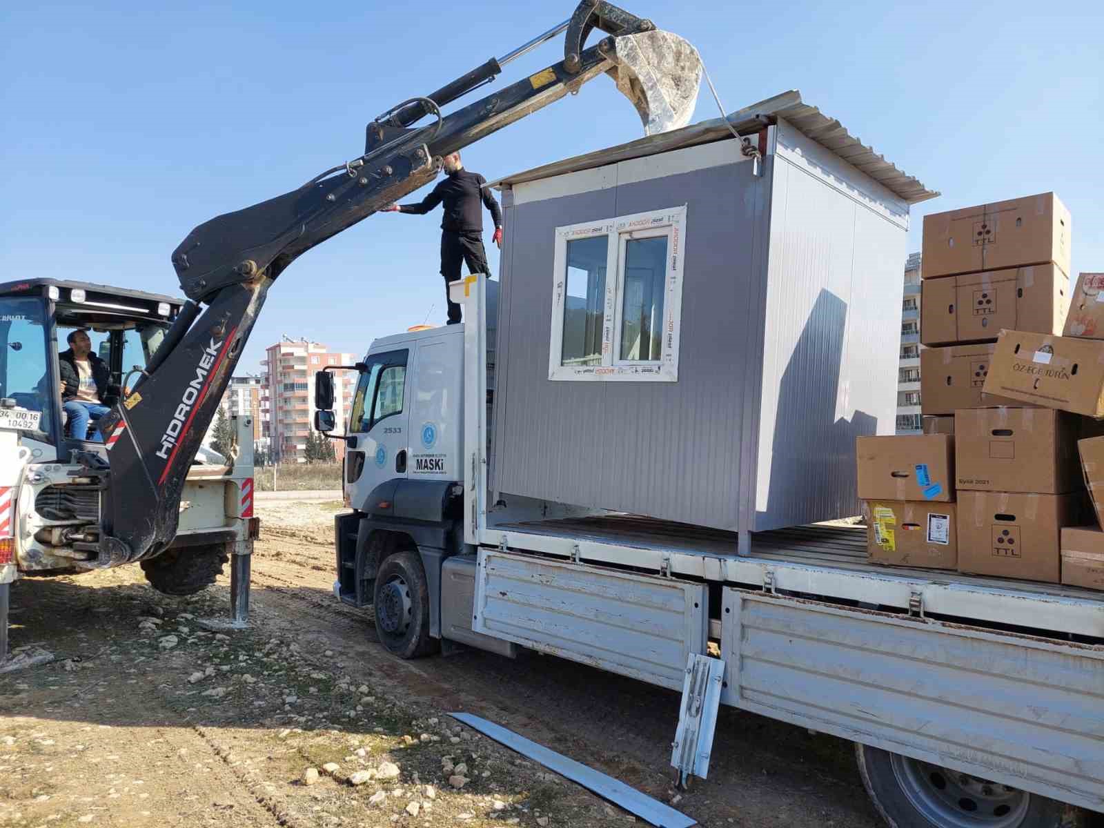 Temel ihtiyaçlar afet bölgesine ulaştırıldı