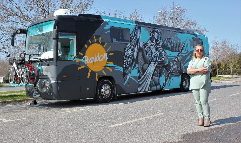 Türkiye’de ilk defa bir kadın otobüs karavan tasarladı