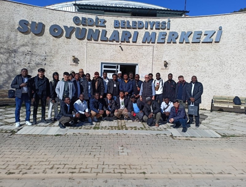 Yabancı öğrenciler Ilıca Tatil Termal Tatil Köyünde gönüllerince eğlendiler